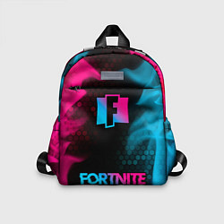 Детский рюкзак Fortnite - neon gradient: символ, надпись