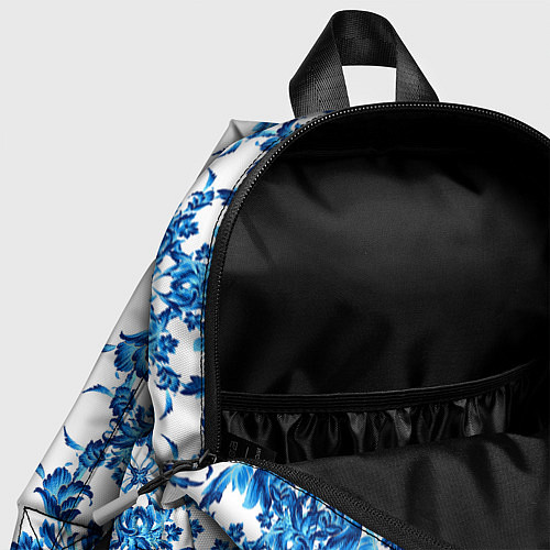 Детский рюкзак Гжель полосы / 3D-принт – фото 4