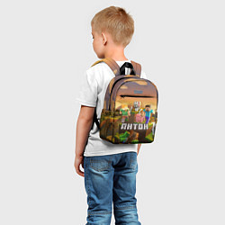 Детский рюкзак Антон Minecraft, цвет: 3D-принт — фото 2