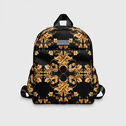 Детский рюкзак Золотая гжель узор, цвет: 3D-принт