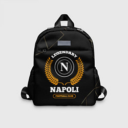 Детский рюкзак Лого Napoli и надпись legendary football club на т, цвет: 3D-принт