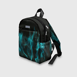 Детский рюкзак Абстрактный голубой дым, цвет: 3D-принт — фото 2