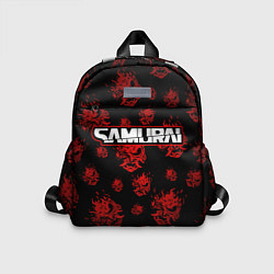 Детский рюкзак Samurai - Красный паттерн - Cyberpunk, цвет: 3D-принт