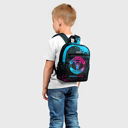 Детский рюкзак Manchester United - neon gradient, цвет: 3D-принт — фото 2