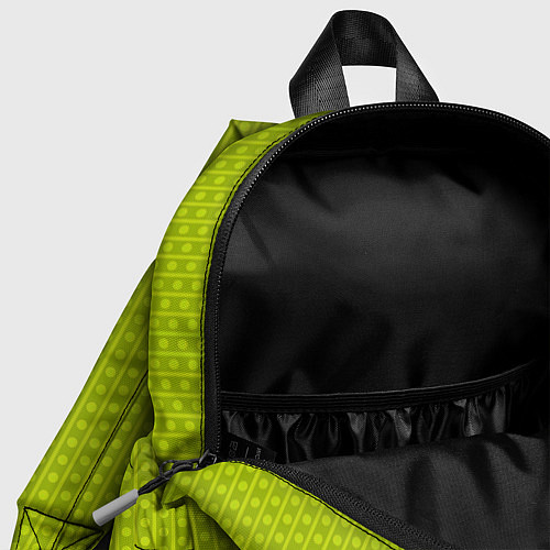 Детский рюкзак Зеленый горошек абстракция / 3D-принт – фото 4