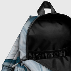 Детский рюкзак Сине-белые разводы краски, цвет: 3D-принт — фото 2