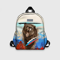 Детский рюкзак Не буди зверя русский медведь, цвет: 3D-принт