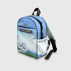 Детский рюкзак Зимний пейзаж - Майнкрафт, цвет: 3D-принт — фото 2