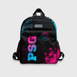 Детский рюкзак PSG - neon gradient: надпись, символ, цвет: 3D-принт