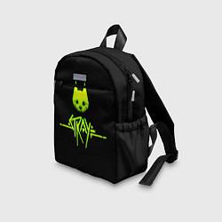Детский рюкзак Stray green neon, цвет: 3D-принт — фото 2