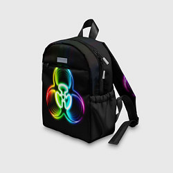 Детский рюкзак Biohazard - неоновый знак, цвет: 3D-принт — фото 2