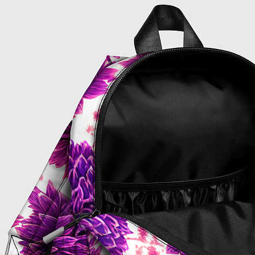 Детский рюкзак Яркие цветочные бутоны / 3D-принт – фото 4