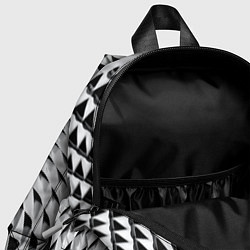 Детский рюкзак Металлическая абстрактная броня, цвет: 3D-принт — фото 2
