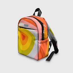 Детский рюкзак Красно-жёлто-оранжевый паттерн, цвет: 3D-принт — фото 2