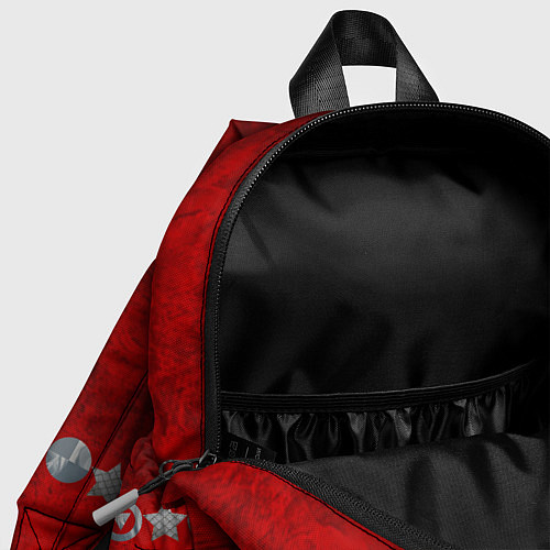 Детский рюкзак Красный градиент / 3D-принт – фото 4