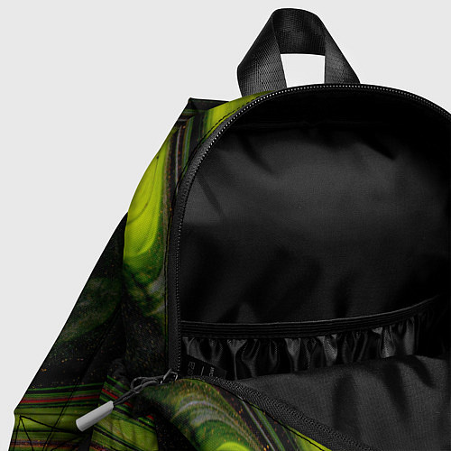 Детский рюкзак Зелёный песок в темноте / 3D-принт – фото 4