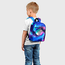 Детский рюкзак Daewoo неоновый космос, цвет: 3D-принт — фото 2