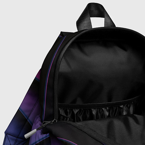 Детский рюкзак Спиральные тёмные пластины / 3D-принт – фото 4