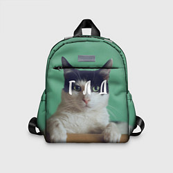 Детский рюкзак Мем с котом - голод, цвет: 3D-принт