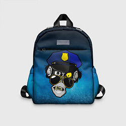 Детский рюкзак Череп полицейского, цвет: 3D-принт