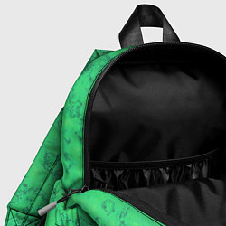 Детский рюкзак Мраморный зеленый яркий узор, цвет: 3D-принт — фото 2
