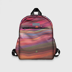 Детский рюкзак Розово-оранжевый абстрактный песок, цвет: 3D-принт