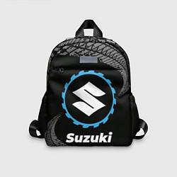 Детский рюкзак Suzuki в стиле Top Gear со следами шин на фоне