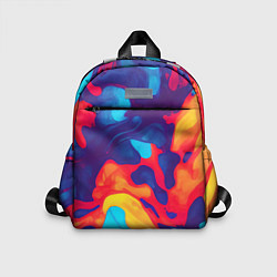 Детский рюкзак Пестрые красочные разводы, цвет: 3D-принт