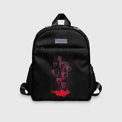 Детский рюкзак Сердца, истекающие кровью, цвет: 3D-принт