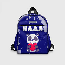 Детский рюкзак Надя панда с сердечком, цвет: 3D-принт