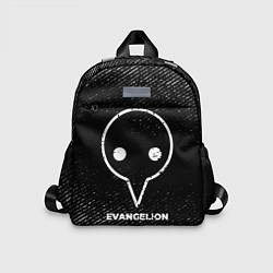 Детский рюкзак Evangelion с потертостями на темном фоне, цвет: 3D-принт