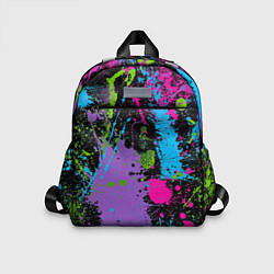Детский рюкзак Для граффити - абстрактные брызги, цвет: 3D-принт