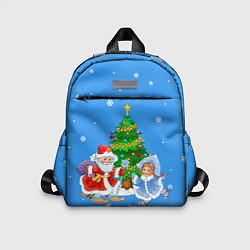 Детский рюкзак Дед Мороз, Снегурочка и елка