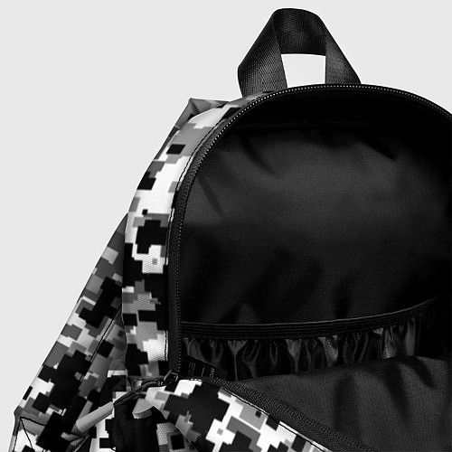 Детский рюкзак Городской пиксель камуфляж / 3D-принт – фото 4