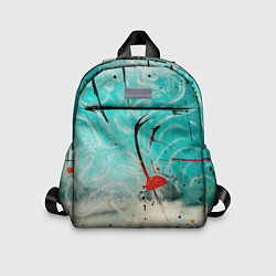 Детский рюкзак Абстрактные песок и небо с красками, цвет: 3D-принт