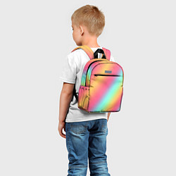 Детский рюкзак Градиент цветной, цвет: 3D-принт — фото 2
