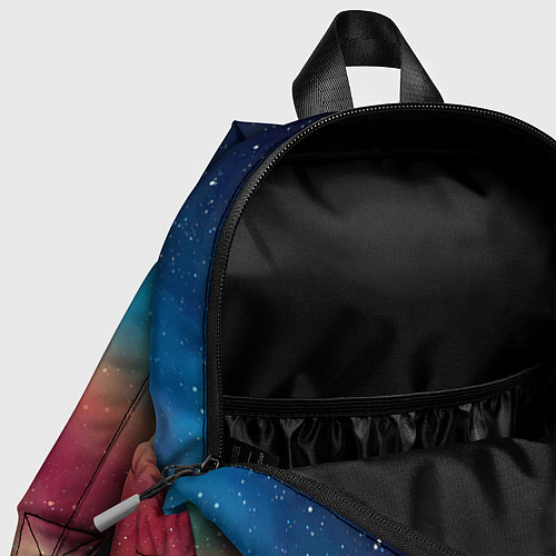 Детский рюкзак Многогранное космическое пространство - яркая звез / 3D-принт – фото 4