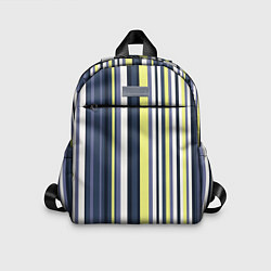 Детский рюкзак Абстрактные разноцветные линии, цвет: 3D-принт