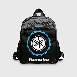 Детский рюкзак Yamaha в стиле Top Gear со следами шин на фоне, цвет: 3D-принт
