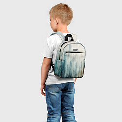 Детский рюкзак Абстрактные водянистые паттерны и краски, цвет: 3D-принт — фото 2