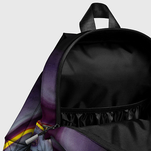 Детский рюкзак Фиолетовые краски во тьме / 3D-принт – фото 4