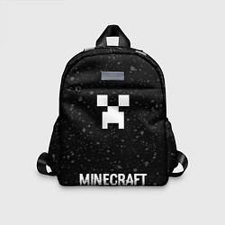 Детский рюкзак Minecraft glitch на темном фоне: символ, надпись, цвет: 3D-принт