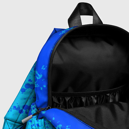 Детский рюкзак Радужные друзья: Синий глитч / 3D-принт – фото 4
