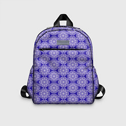 Детский рюкзак Узор сине-фиолетовый, цвет: 3D-принт