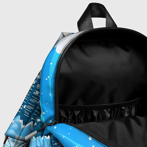 Детский рюкзак Снежный город / 3D-принт – фото 4