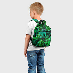 Детский рюкзак Тропические растения - текстура, цвет: 3D-принт — фото 2