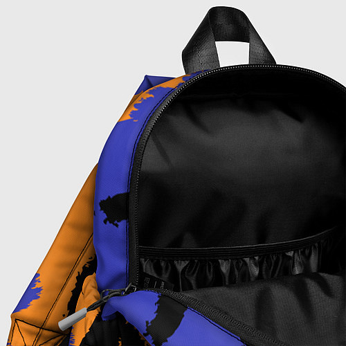 Детский рюкзак Абстрактные крупные полосы / 3D-принт – фото 4