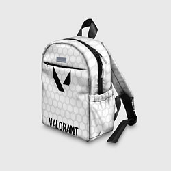 Детский рюкзак Valorant glitch на светлом фоне: символ, надпись, цвет: 3D-принт — фото 2