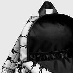 Детский рюкзак Черные рождественские олени, цвет: 3D-принт — фото 2