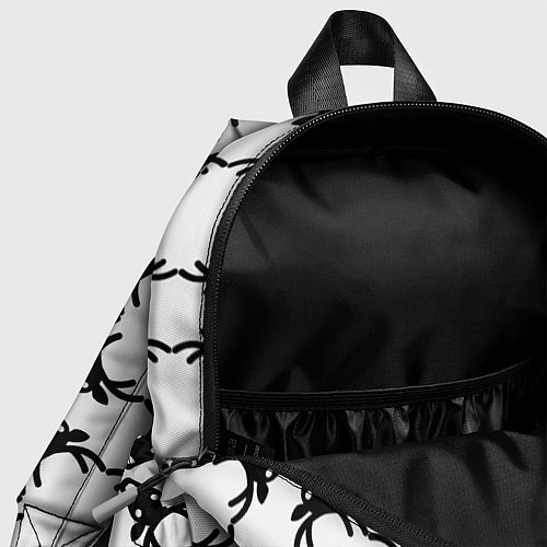 Детский рюкзак Черные рождественские олени / 3D-принт – фото 4